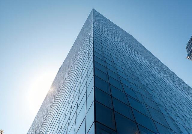 Modern architectural financial district representing stability and growth